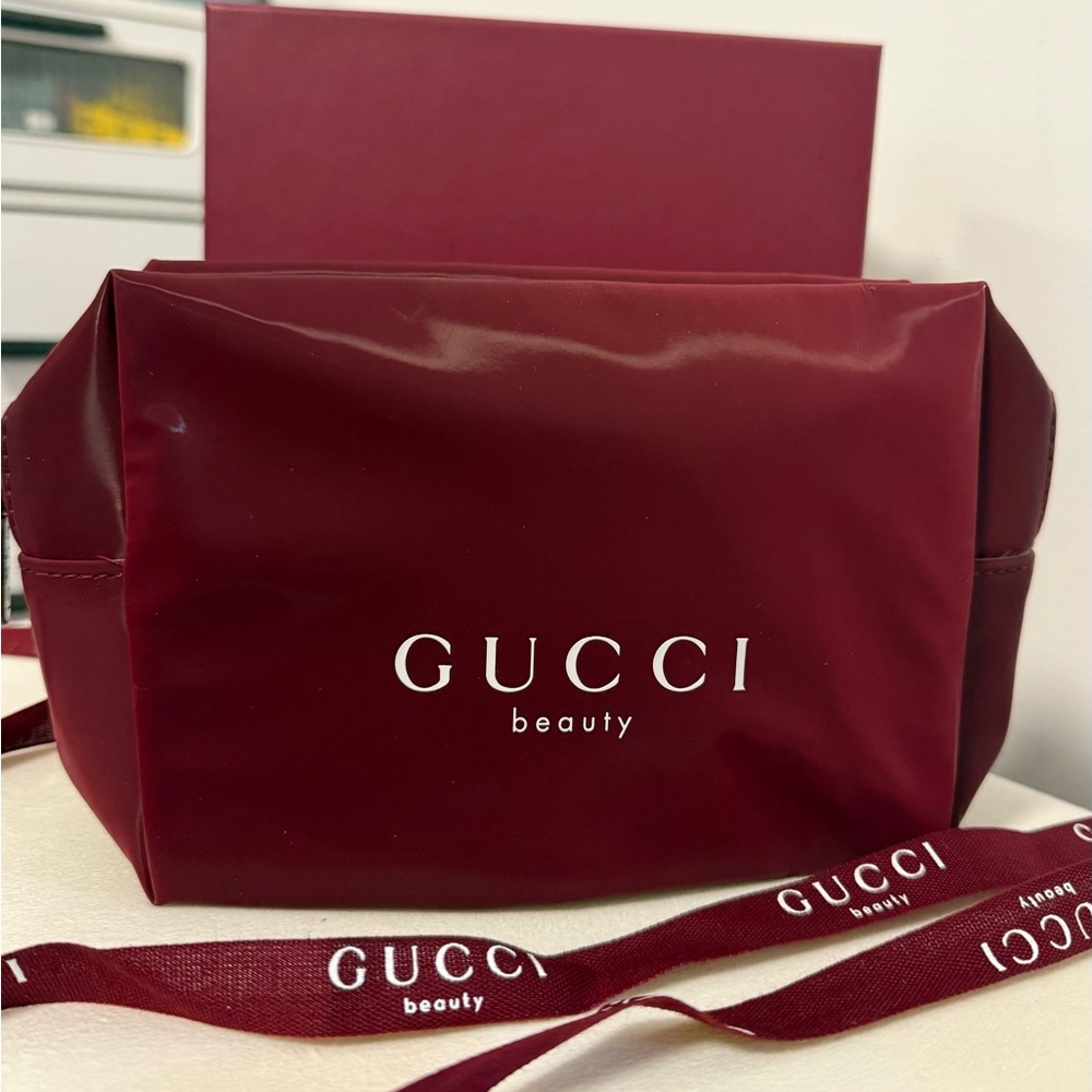 Gucci Beauty Deep Red Cosmetic Pouch